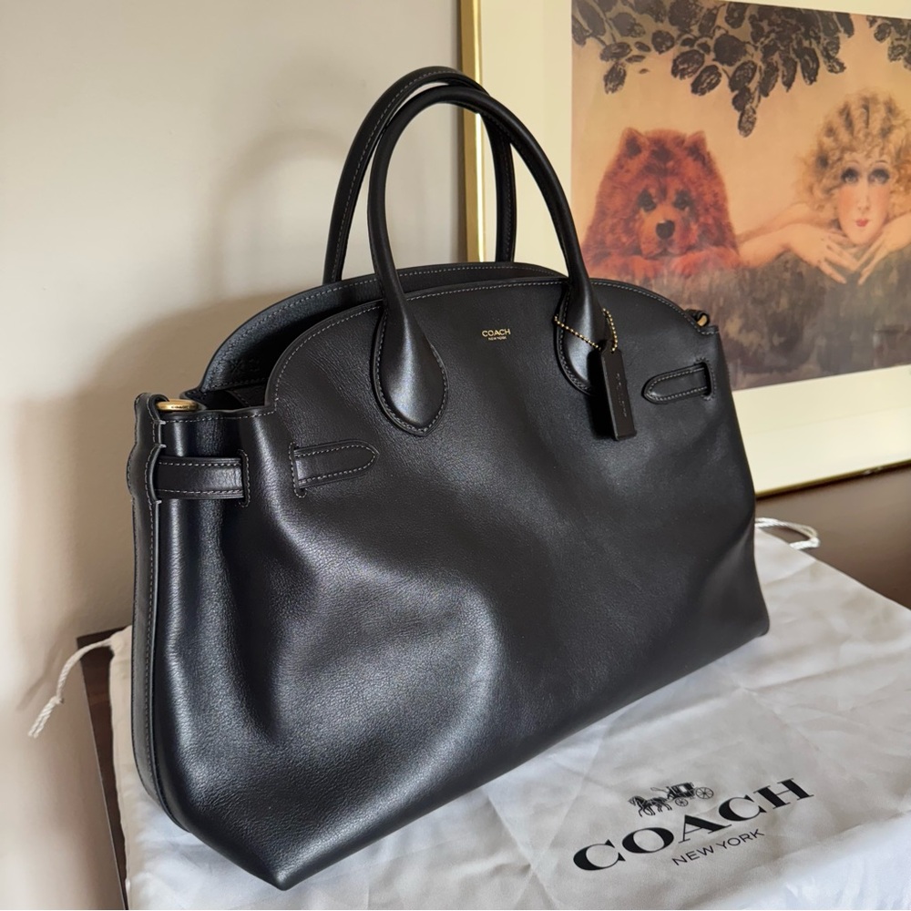 Coach Soft Empire Carryall Bag 40 in Black